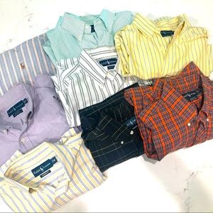 Lot of Ralph Lauren Long Sleeve Polo Shirts (M)